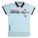 Boys Half Sleeves Round Neck T-Shirt - Blue, Kids, Boys T-Shirts, Chase Value, Chase Value