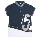 Boys Half Sleeves Round Neck T-Shirt - Steel Blue, Kids, Boys T-Shirts, Chase Value, Chase Value