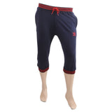 Mens Yarn Dyed Knitted 3Qtr - Navy Blue, Men, Shorts, Chase Value, Chase Value