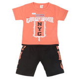 Boys Half Sleeves Suit - Peach, Kids, Boys Sets And Suits, Chase Value, Chase Value