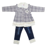 Girls Pant Suit - Grey, Kids, Girls Sets And Suits, Chase Value, Chase Value
