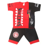 Boys Half Sleeves Suit - Red, Kids, Boys Sets And Suits, Chase Value, Chase Value