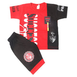 Boys Half Sleeves Suit - Red, Kids, Boys Sets And Suits, Chase Value, Chase Value