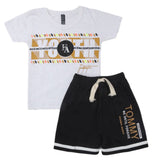 Boys Half Sleeves Suit - White, Kids, Boys Sets And Suits, Chase Value, Chase Value