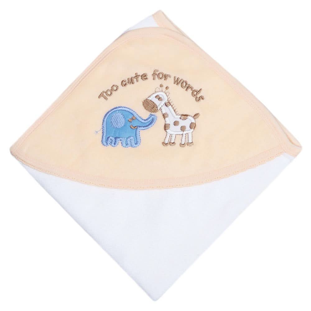 Newborn Baby Bath Towel - Peach, Kids, Bath Accessories, Chase Value, Chase Value