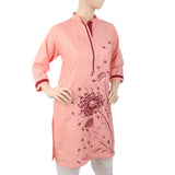 Women's Embroidered Kurti - Peach, Women, Ready Kurtis, Chase Value, Chase Value