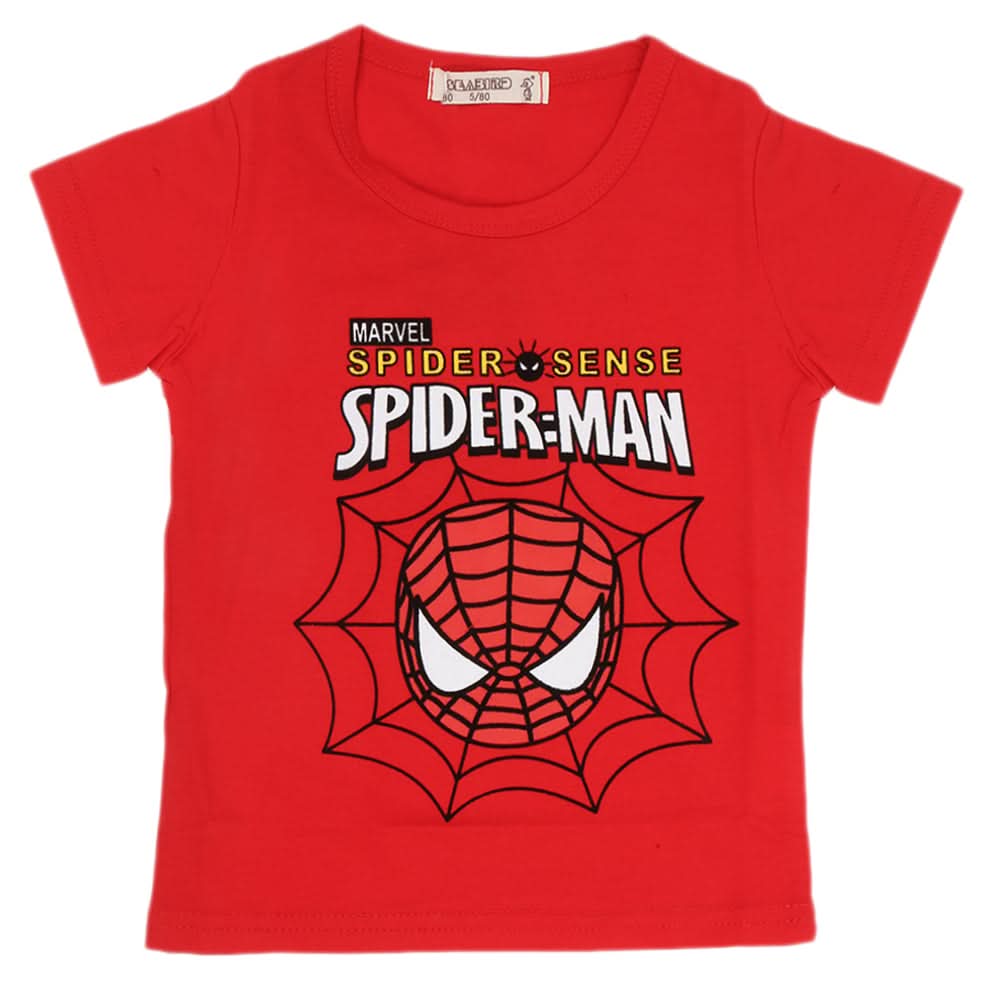 Boys Half Sleeves T-Shirt - Red, Kids, Boys T-Shirts, Chase Value, Chase Value
