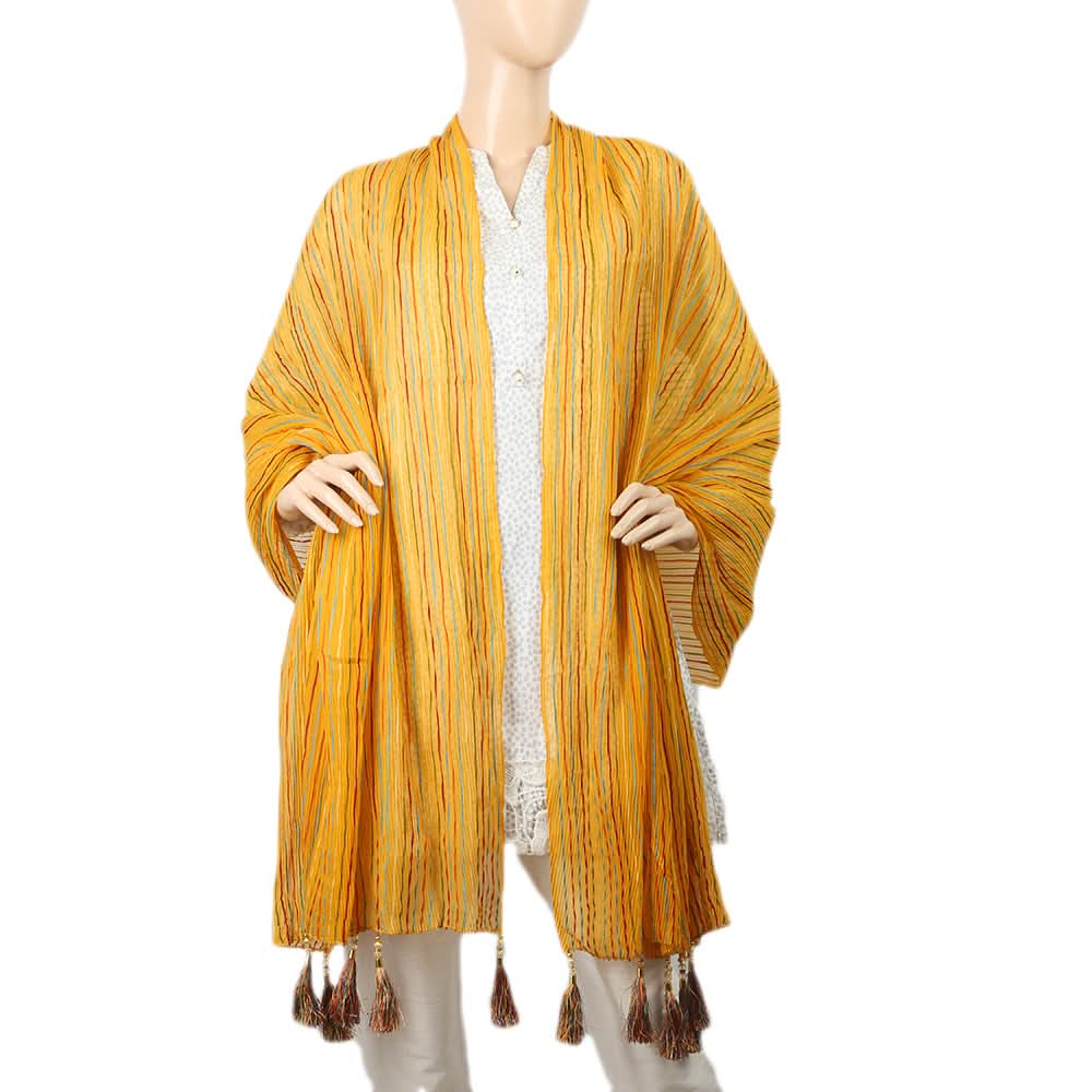 Women's Rangoli Fancy Parranda - Mustard, Women, Dupatta, Chase Value, Chase Value