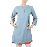 Women's Kurti - Steel Blue, Women, Ready Kurtis, Chase Value, Chase Value
