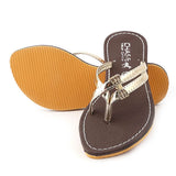 Girls Slipper B-02 - Golden, Kids, Girls Slippers, Chase Value, Chase Value