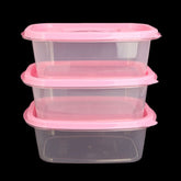 Multi Purpose Storage Box 3 Pieces - Pink, Home & Lifestyle, Storage Boxes, Chase Value, Chase Value
