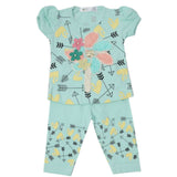 Newborn Girls Half Sleeves Suit - Sea Green, Kids, Newborn Girls Sets And Suits, Chase Value, Chase Value