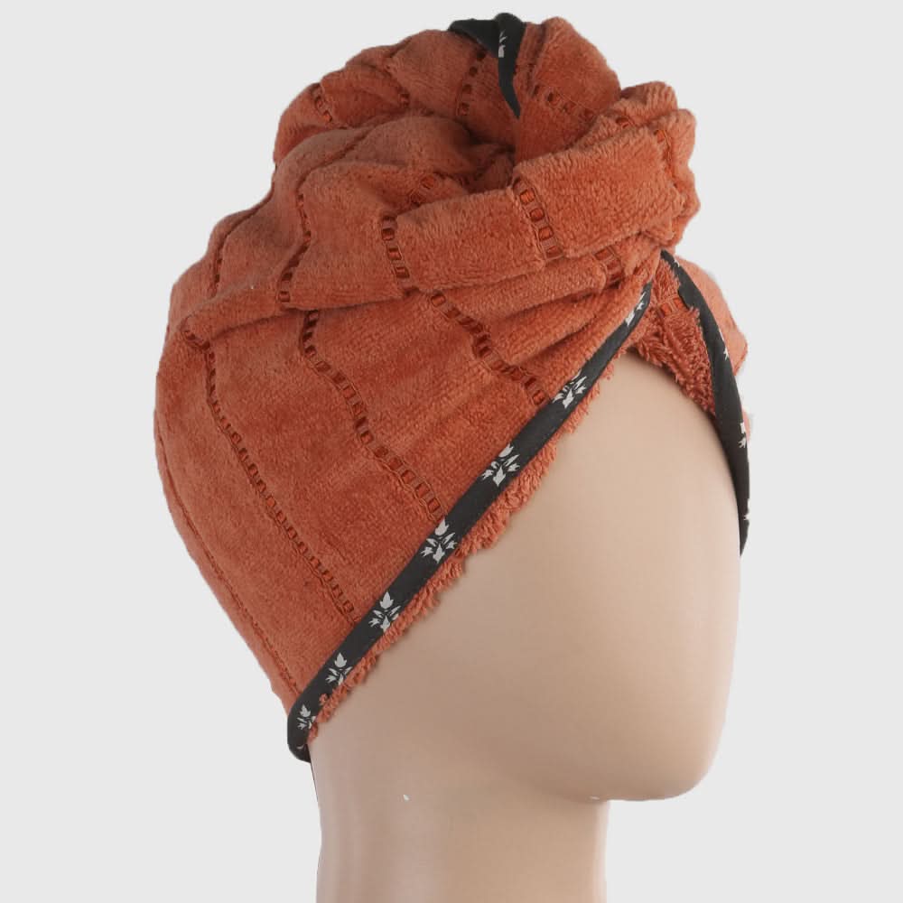 Women's Bath Towel Cap - Rust, Home & Lifestyle, Bath Towels, Chase Value, Chase Value