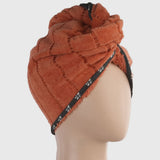 Women's Bath Towel Cap - Rust, Home & Lifestyle, Bath Towels, Chase Value, Chase Value