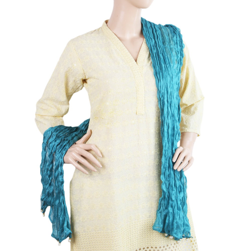 Women's Scarves With Pearls - Sea Green, Women, Dupatta, Chase Value, Chase Value