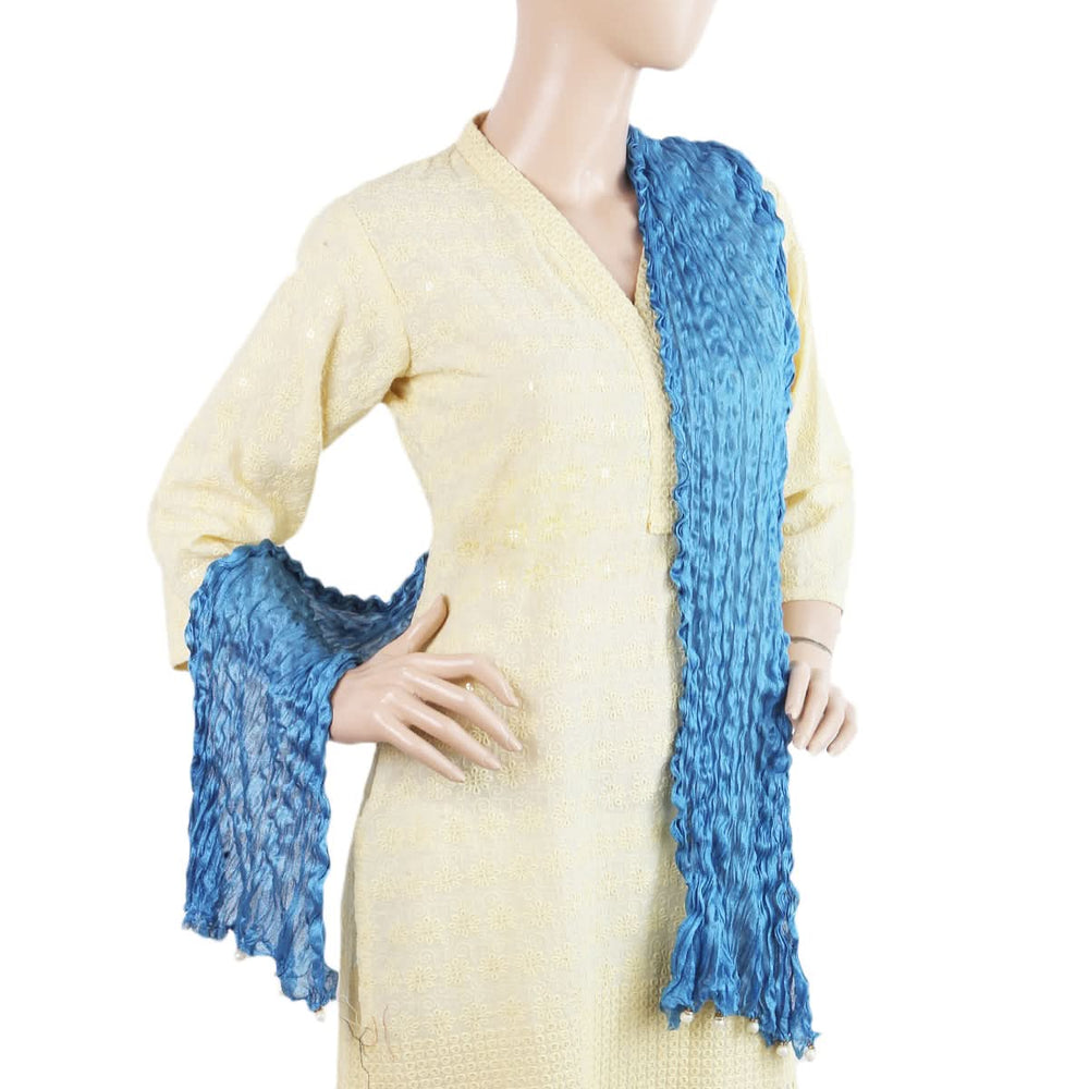 Women's Scarves With Pearls - Sky Blue, Women, Dupatta, Chase Value, Chase Value