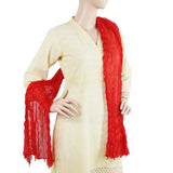 Women's Scarves With Pearls - Red, Women, Dupatta, Chase Value, Chase Value