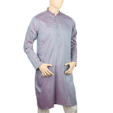 Men's Embroidered Mashriq Slim Fit Kurta - Purple, Men, Kurtas, Chase Value, Chase Value