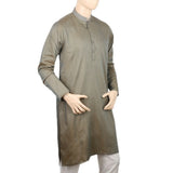 Men's Embroidered Mashriq Slim Fit Kurta - Olive Green, Men, Kurtas, Chase Value, Chase Value