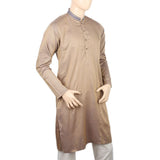Men's Embroidered Mashriq Slim Fit Kurta - Coffee, Men, Kurtas, Chase Value, Chase Value