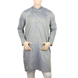 Men's Embroidered Mashriq Slim Fit Kurta - Blue, Men, Kurtas, Chase Value, Chase Value