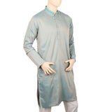 Men's Embroidered Mashriq Slim Fit Kurta - Light Green, Men, Kurtas, Chase Value, Chase Value