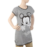 Women's Nightwear Long T-Shirt - Black, Women, Night Suit, Chase Value, Chase Value