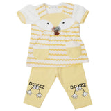 Newborn Girls Half Sleeves Suit - Yellow, Kids, Newborn Girls Sets And Suits, Chase Value, Chase Value