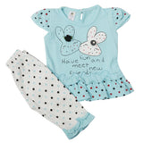 Newborn Girls Half Sleeves Suit - Blue, Kids, Newborn Girls Sets And Suits, Chase Value, Chase Value