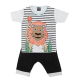 Boys Half Sleeves 2 Pcs Suit - White, Kids, Boys Sets And Suits, Chase Value, Chase Value