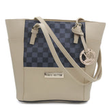 Women's Handbag H-81 - Beige & Navy Blue, Women, Bags, Chase Value, Chase Value