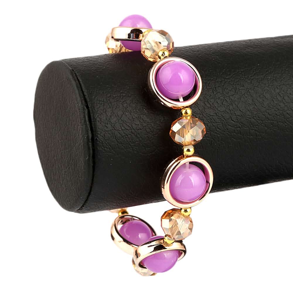 Women's Stone Bracelet - Purple - test-store-for-chase-value