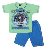 Boys Half Sleeves 2 Pcs Suit - Green, Kids, Boys Sets And Suits, Chase Value, Chase Value