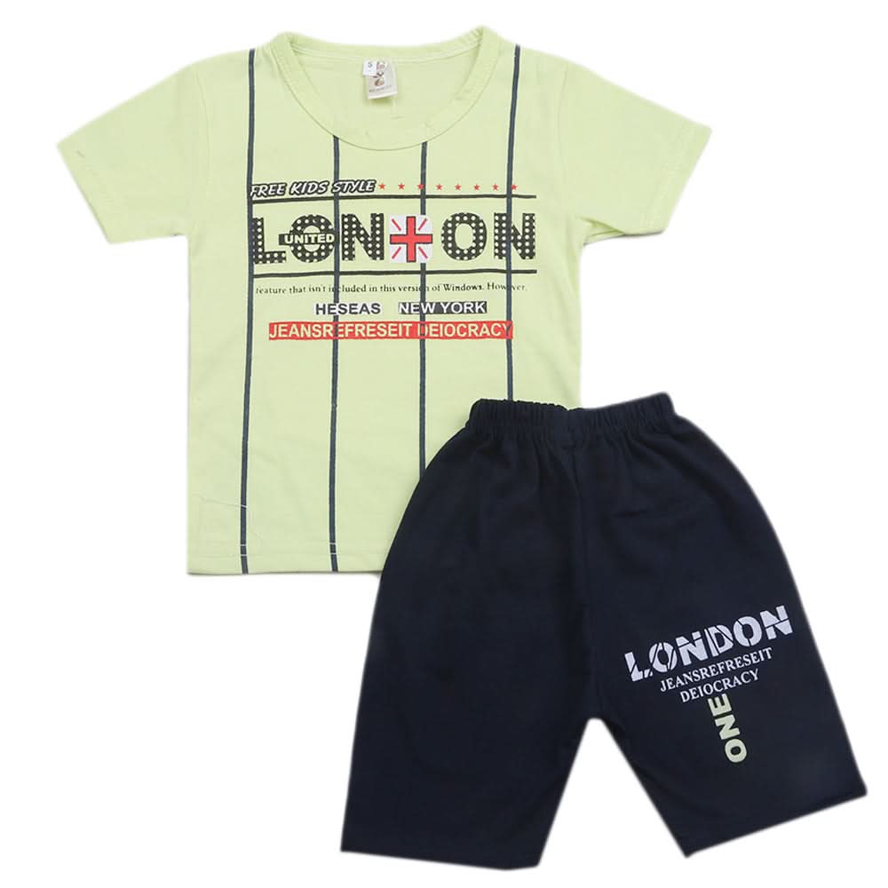 Boys Short Suit - Green, Kids, Boys Sets And Suits, Chase Value, Chase Value