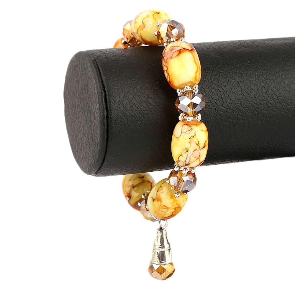 Women's Stone Bracelet - Yellow - test-store-for-chase-value