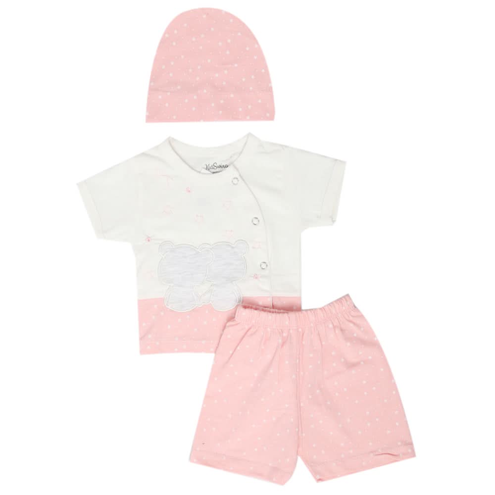 Newborn Boys Half Sleeves Suit - Pink, Kids, Newborn Boys Sets And Suits, Chase Value, Chase Value