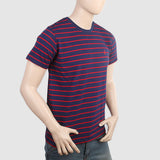 Men's Round Neck T-Shirt - Navy Blue, Men, T-Shirts And Polos, Chase Value, Chase Value
