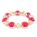 Women's Stone Bracelet - Pink - test-store-for-chase-value