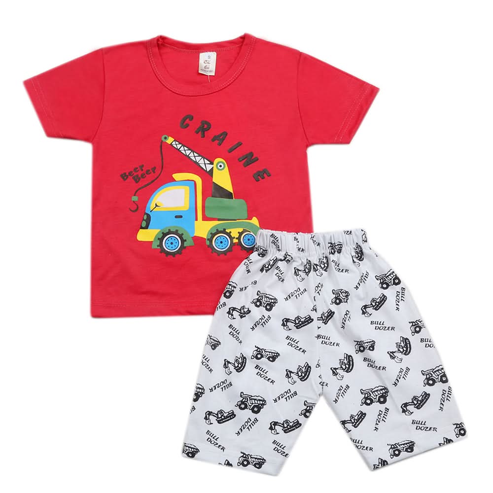Boys Short Suit - Dark Pink, Kids, Boys Sets And Suits, Chase Value, Chase Value