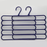 5 Layer Anti Slip Hangers 2 Piece Set - Blue, Home & Lifestyle, Accessories, Chase Value, Chase Value