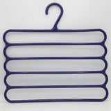 5 Layer Anti Slip Hangers 2 Piece Set - Blue, Home & Lifestyle, Accessories, Chase Value, Chase Value