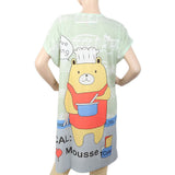Women's Nightwear Long T-Shirt - Green, Women, Night Suit, Chase Value, Chase Value