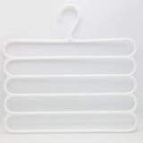 5 Layer Anti Slip Hangers 2 Piece Set - White, Home & Lifestyle, Accessories, Chase Value, Chase Value
