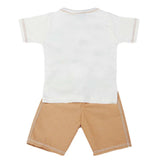 Boys Half Sleeves 2 Pcs Suit - White, Kids, Boys Sets And Suits, Chase Value, Chase Value