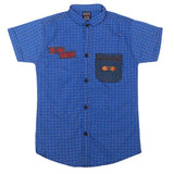 Boys Half Sleeves Casual Shirt - Royal Blue, Kids, Boys Shirts, Chase Value, Chase Value