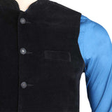 Men's Velvet Waist Coat - Black, Men, Waist Coats, Chase Value, Chase Value