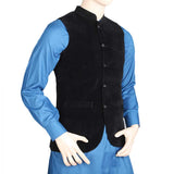 Men's Velvet Waist Coat - Black, Men, Waist Coats, Chase Value, Chase Value