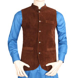 Men's Velvet Waist Coat - Brown, Men, Waist Coats, Chase Value, Chase Value