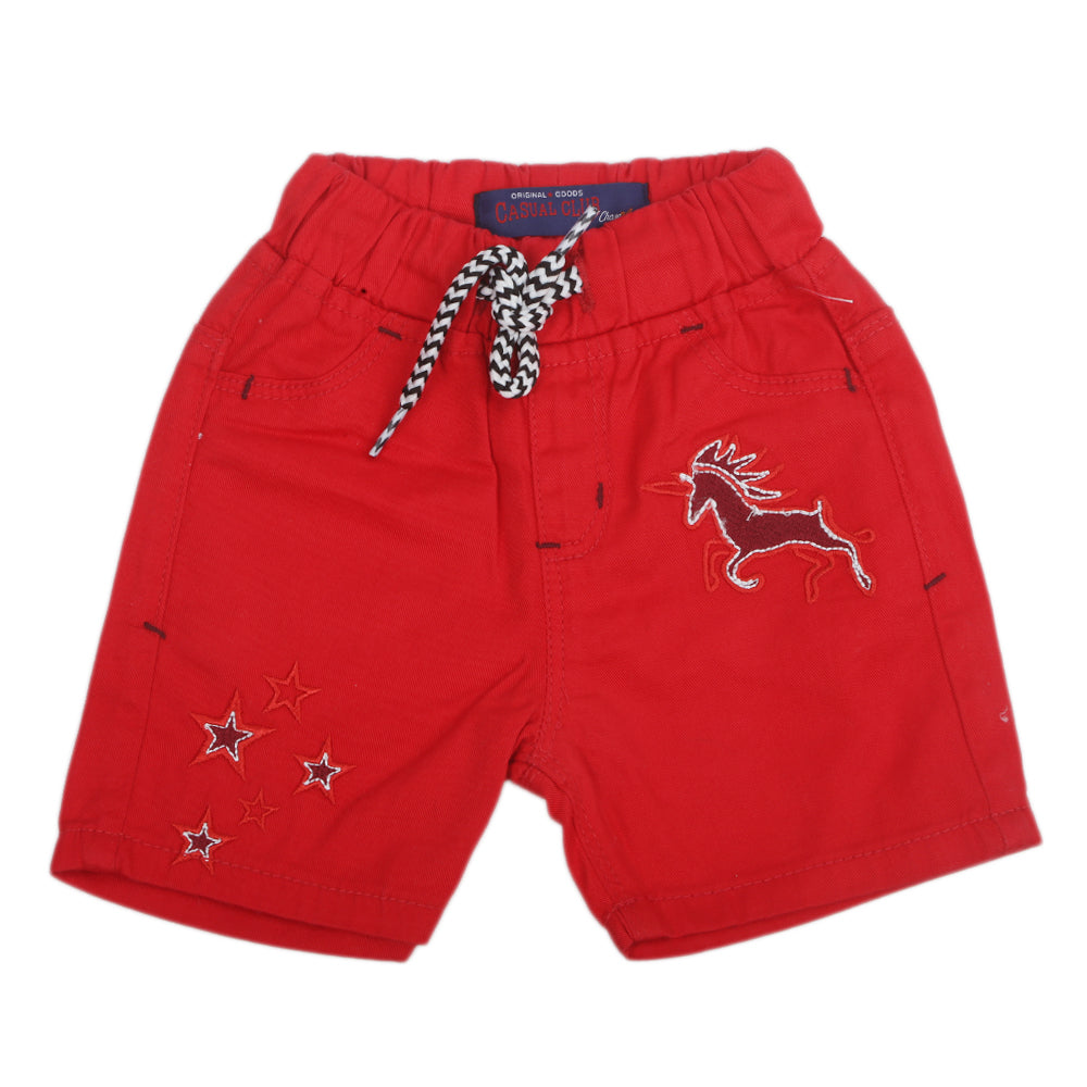 Girls Cotton Short - Red, Kids, Girls Shorts Skirts, Chase Value, Chase Value