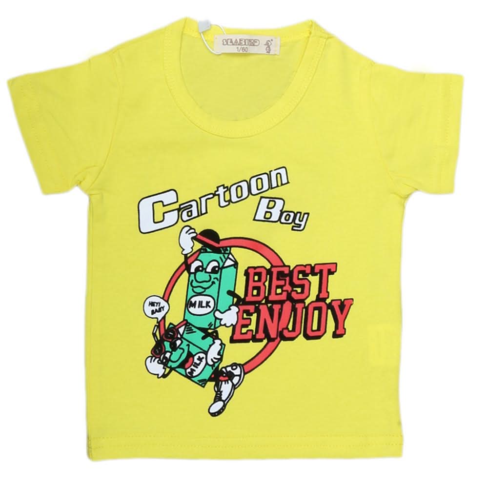 Newborn Boys T-Shirt - Yellow, Kids, NB Boys Shirts And T-Shirts, Chase Value, Chase Value